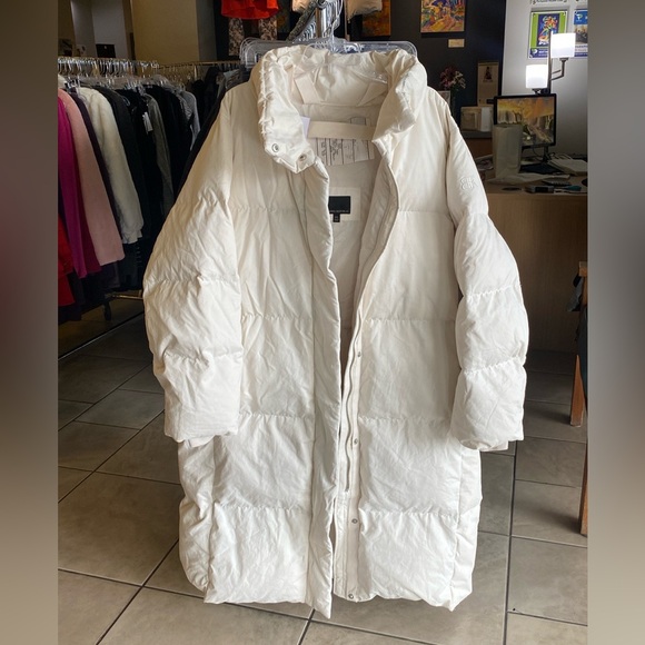 Banana Republic NWT White Goose Down Puffer Coat XXL